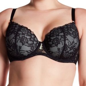 NWT Elle Macpherson Blaze Black Lace Bra 30F